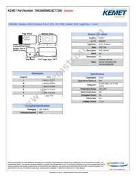 T491B685M016ZT7280 Datasheet Cover