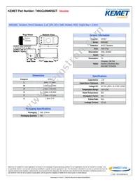 T491C105M050ZT Datasheet Cover