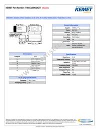 T491C106K025ZT Datasheet Cover