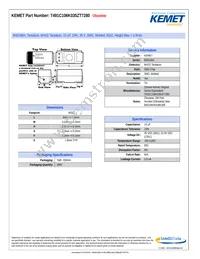 T491C106K035ZT7280 Datasheet Cover