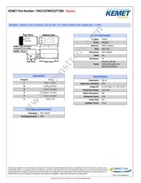 T491C157M010ZT7280 Datasheet Cover