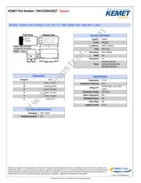 T491C335K025ZT Datasheet Cover