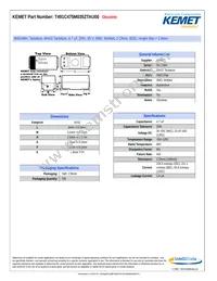 T491C475M035ZTAU00 Datasheet Cover