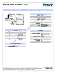 T491C685K016ZT Datasheet Cover