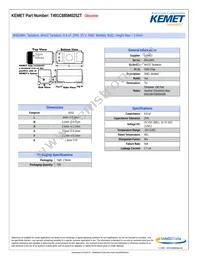 T491C685M025ZT Datasheet Cover