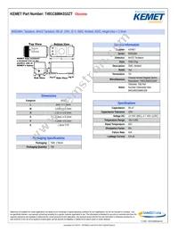 T491C686K010ZT Datasheet Cover