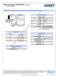 T491C686M010ZG Datasheet Cover