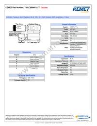 T491C686M010ZT Datasheet Cover