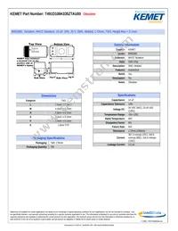 T491D106K035ZTAU00 Datasheet Cover