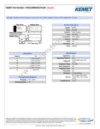 T491D106M035ZTAU00 Datasheet Cover