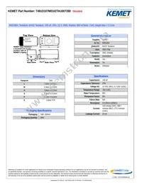 T491D107M010ZTAU007280 Datasheet Cover