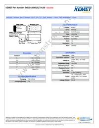 T491D156M025ZTAU00 Datasheet Cover