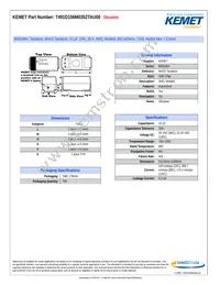 T491D156M035ZTAU00 Datasheet Cover