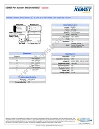 T491D225K050ZT Datasheet Cover