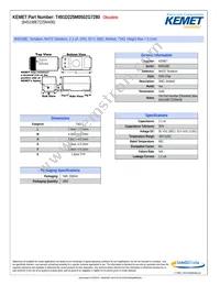 T491D225M050ZG7280 Datasheet Cover