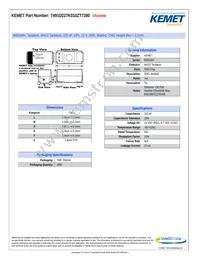 T491D227K010ZT7280 Datasheet Cover