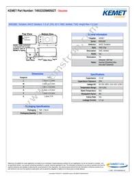 T491D335M050ZT Datasheet Cover