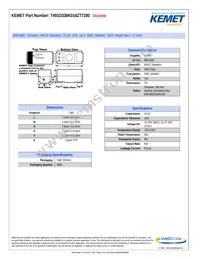 T491D336K016ZT7280 Datasheet Cover