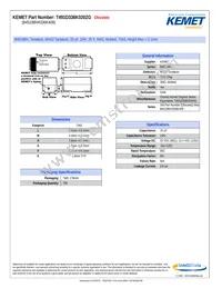 T491D336K020ZG Datasheet Cover