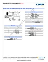 T491D336M016ZT Datasheet Cover