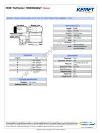 T491D336M025ZT Datasheet Cover