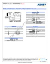 T491D337M006ZT Datasheet Cover