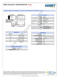 T491D475K050ZT7280 Datasheet Cover