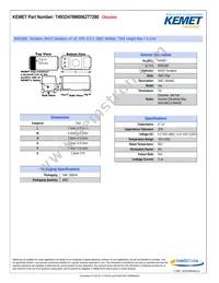 T491D476M006ZT7280 Datasheet Cover