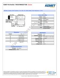 T491D476M020ZT7280 Datasheet Cover