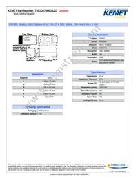 T491D476M025ZG Datasheet Cover