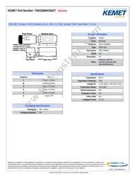 T491D686K004ZT Datasheet Cover