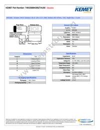 T491D686K006ZTAU00 Datasheet Cover