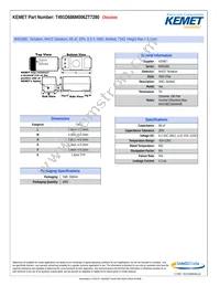 T491D686M006ZT7280 Datasheet Cover