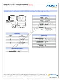 T491T106K006ZT7280 Datasheet Cover