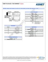 T491T106M006ZT Datasheet Cover