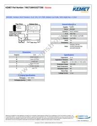 T491T156K010ZT7280 Datasheet Cover