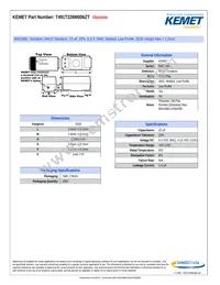 T491T226M006ZT Datasheet Cover