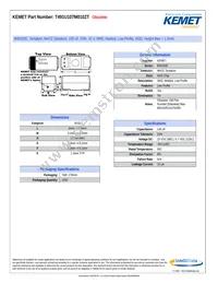 T491U107M010ZT Datasheet Cover