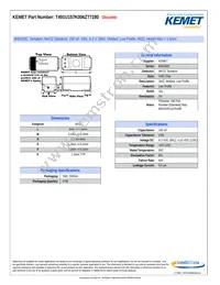 T491U157K006ZT7280 Datasheet Cover