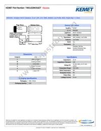 T491U226K016ZT Datasheet Cover