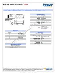 T491U226M016ZT Datasheet Cover