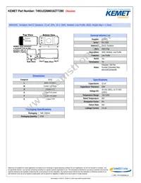 T491U226M016ZT7280 Datasheet Cover