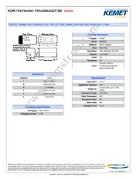 T491U336K016ZT7280 Datasheet Cover