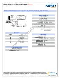 T491U336M010ZT7280 Datasheet Cover