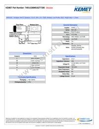 T491U336M016ZT7280 Datasheet Cover