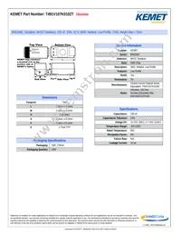 T491V107K010ZT Datasheet Cover