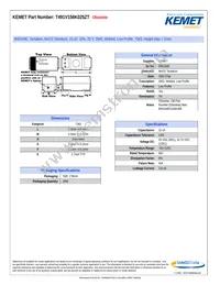 T491V156K025ZT Datasheet Cover