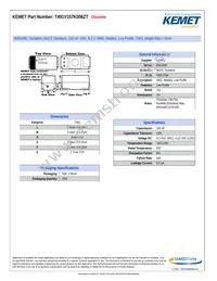 T491V157K006ZT Datasheet Cover