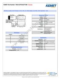 T491V157K010ZT7280 Datasheet Cover