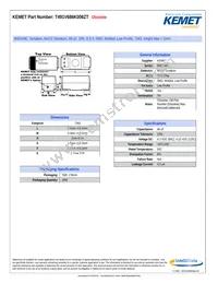 T491V686K006ZT Datasheet Cover